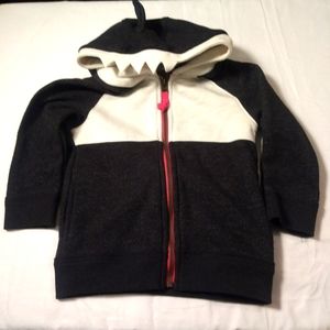 Oshkosh whale zip up hoody